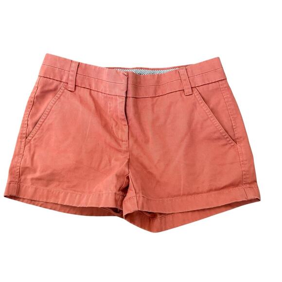 J. Crew Cotton Women Chino Summer Short Side Pockets Vacation Old Money Style 00 - Picture 1 of 7